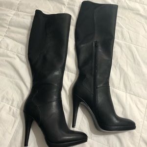 Nine West calf stretch black boots